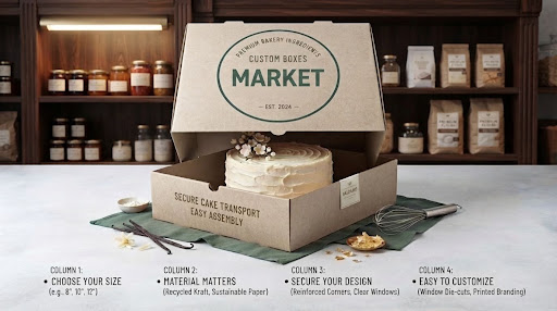 Custom Cake Packaging Boxes